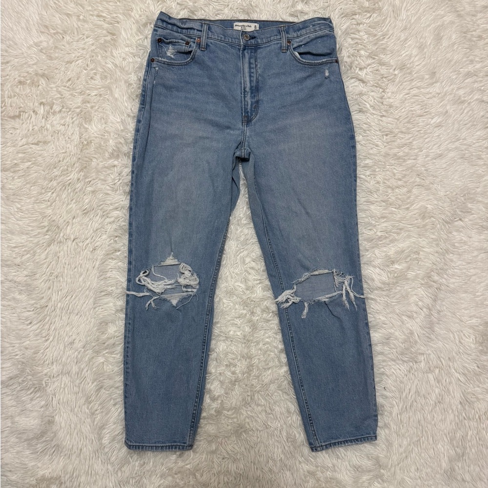 Abercrombie & Fitch Mom Jean High Rise Mom Jean Abercrombie Jeans Long - Picture 2 of 5